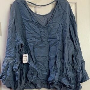 Charlotte Russe Slate Blue Blouse